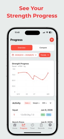 Liftally: SBD Strength Tracker Screenshot 2 of 8