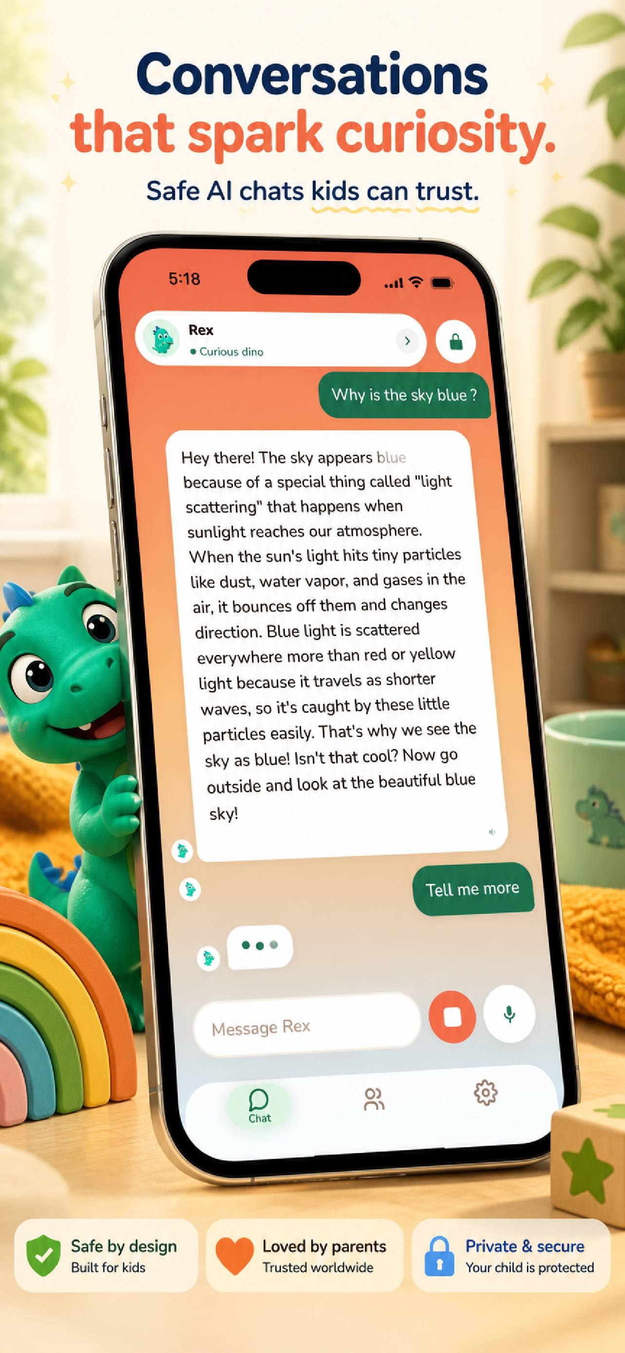RexGPT - Kids AI Friend screenshot 3