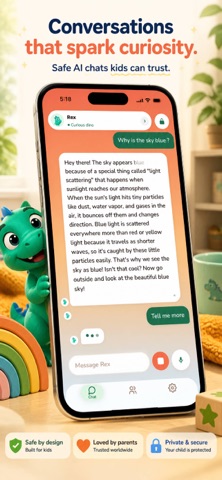 RexGPT - Kids AI Friend iPhone screenshot