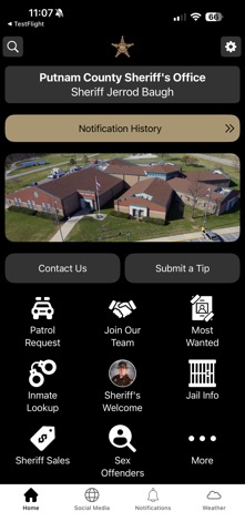 Putnam County Sheriff Indiana iPhone screenshot