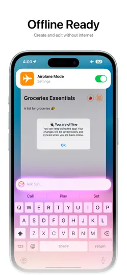 Shopping List & Planner Sync iPhone Ekran Görüntüsü 4