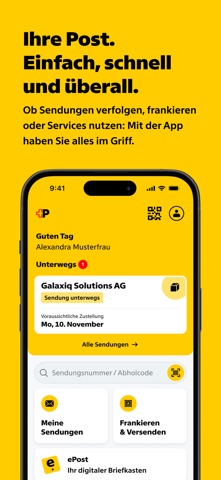Die Schweizerische Post screenshot