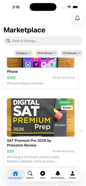 Campus Closet - Buy & Sell screenshot 1