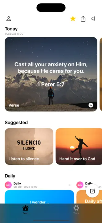 Daily Bible Verse & Motivationのスクリーンショット（2/6）