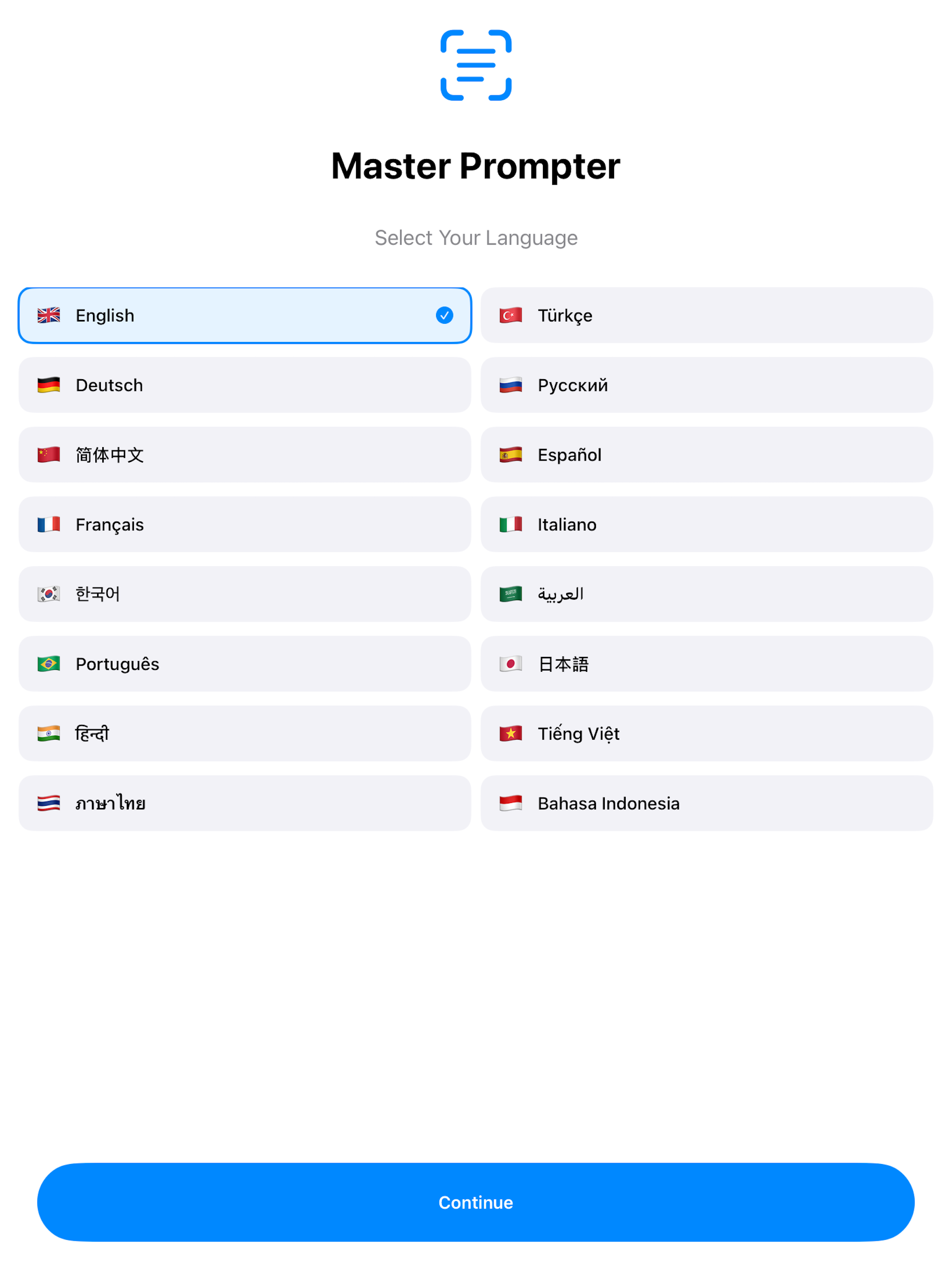 Master Prompter