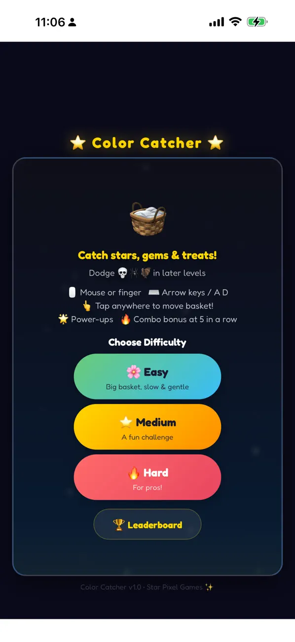 Screenshot #1 pour Color Catcher - Kids Game