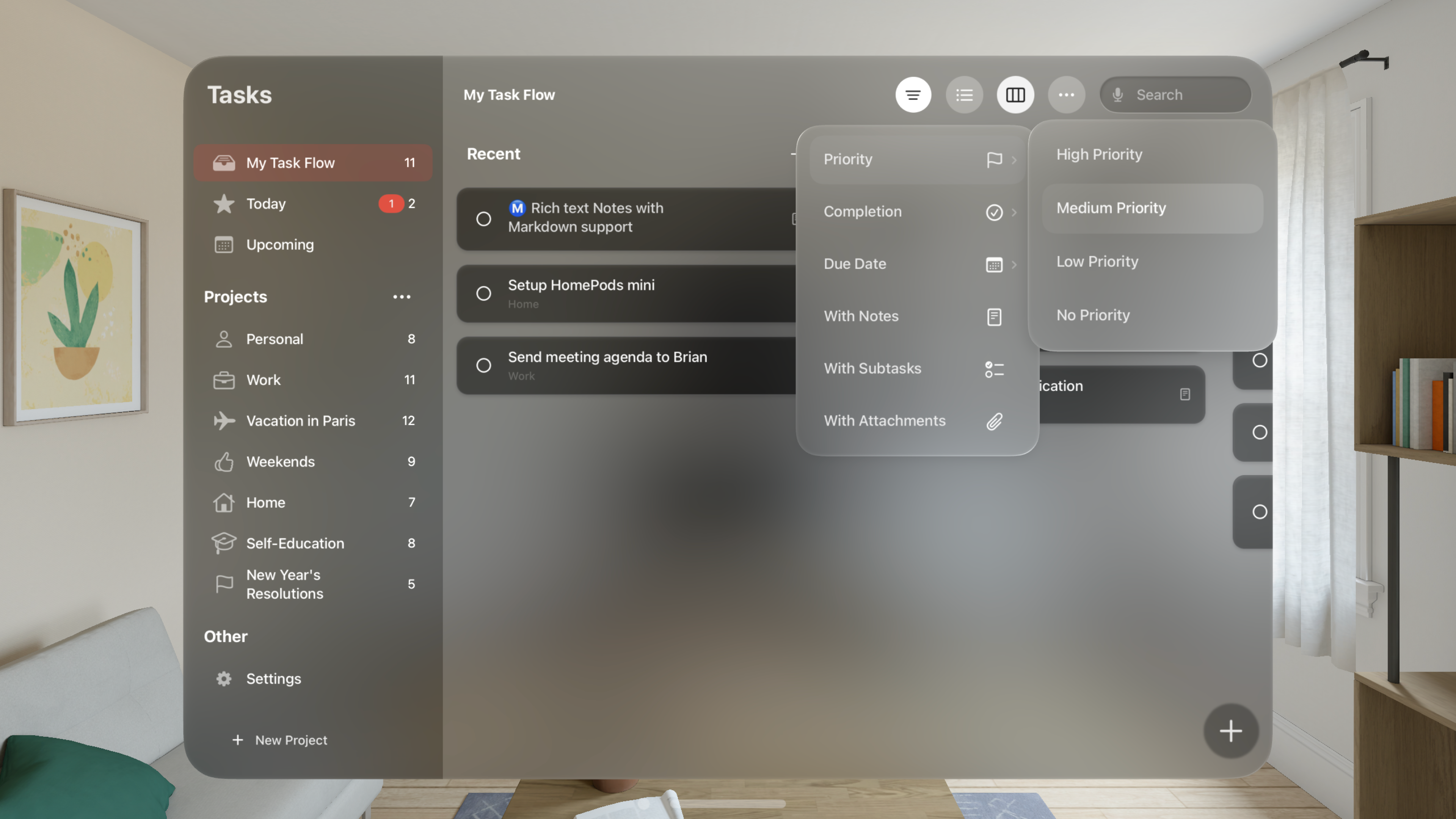 Task Flow: Tasks & Checklists