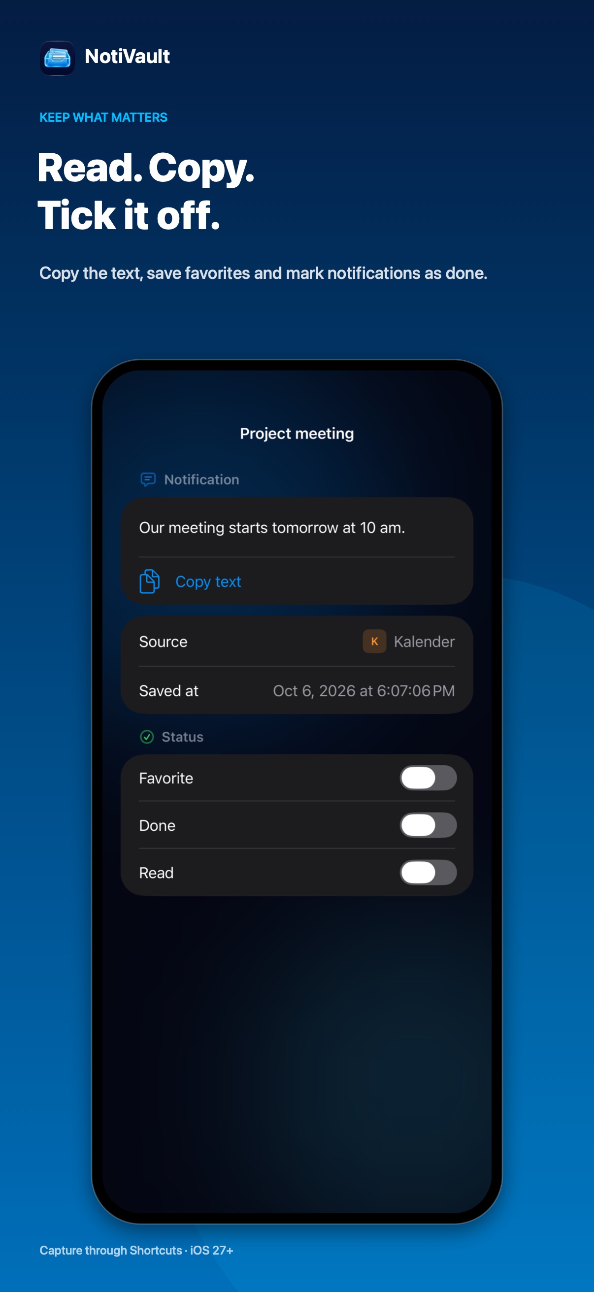 Screenshot 3 of NotiVault: Notification Inbox