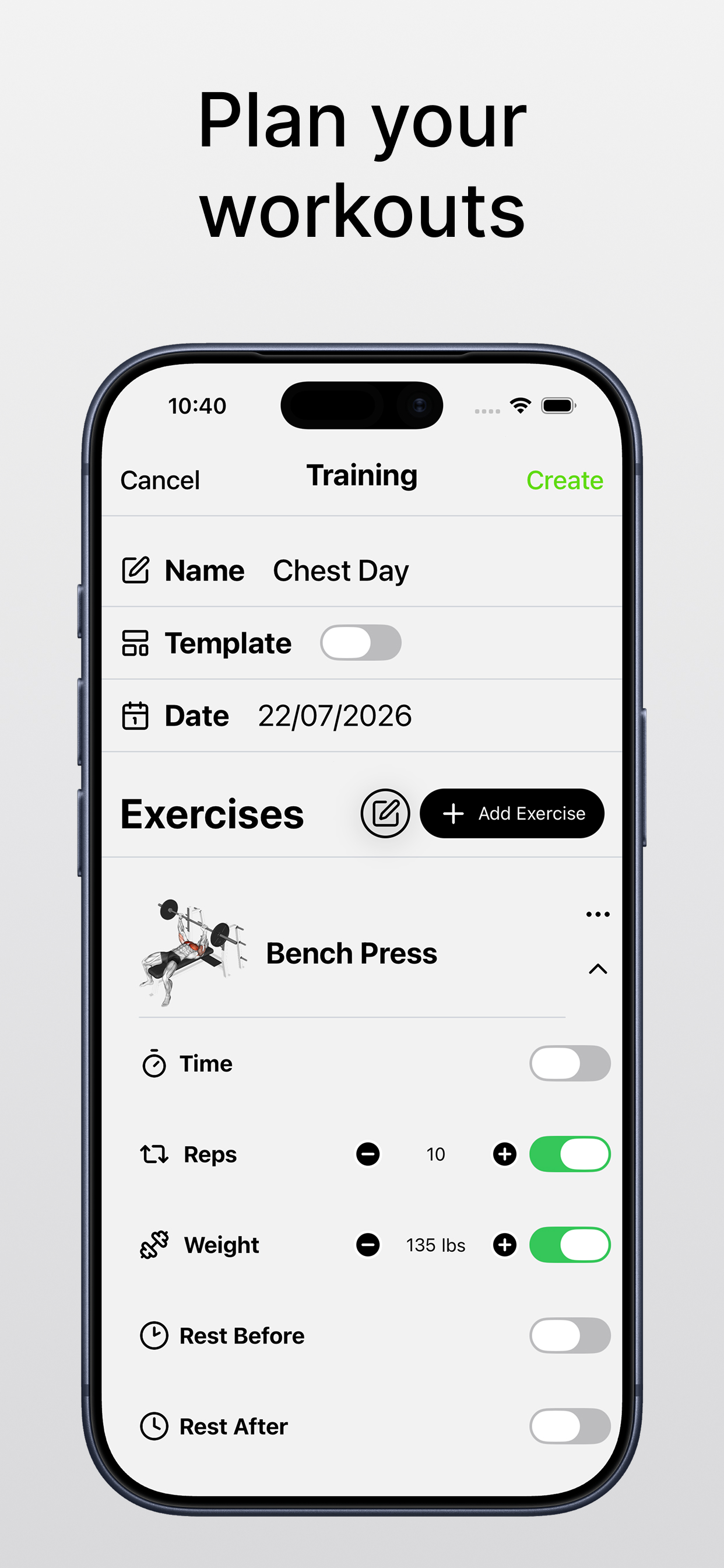 Jofit : Workout Tracker & Log screenshot 3