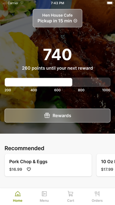 Hen House Cafe iPhone screenshot 1 - Food & Drink app