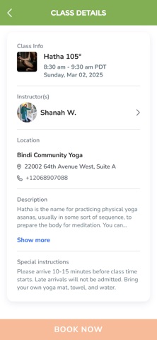 Bindi Community Yoga screenshot