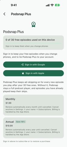 Podsnap: Podcast Player screenshot 5