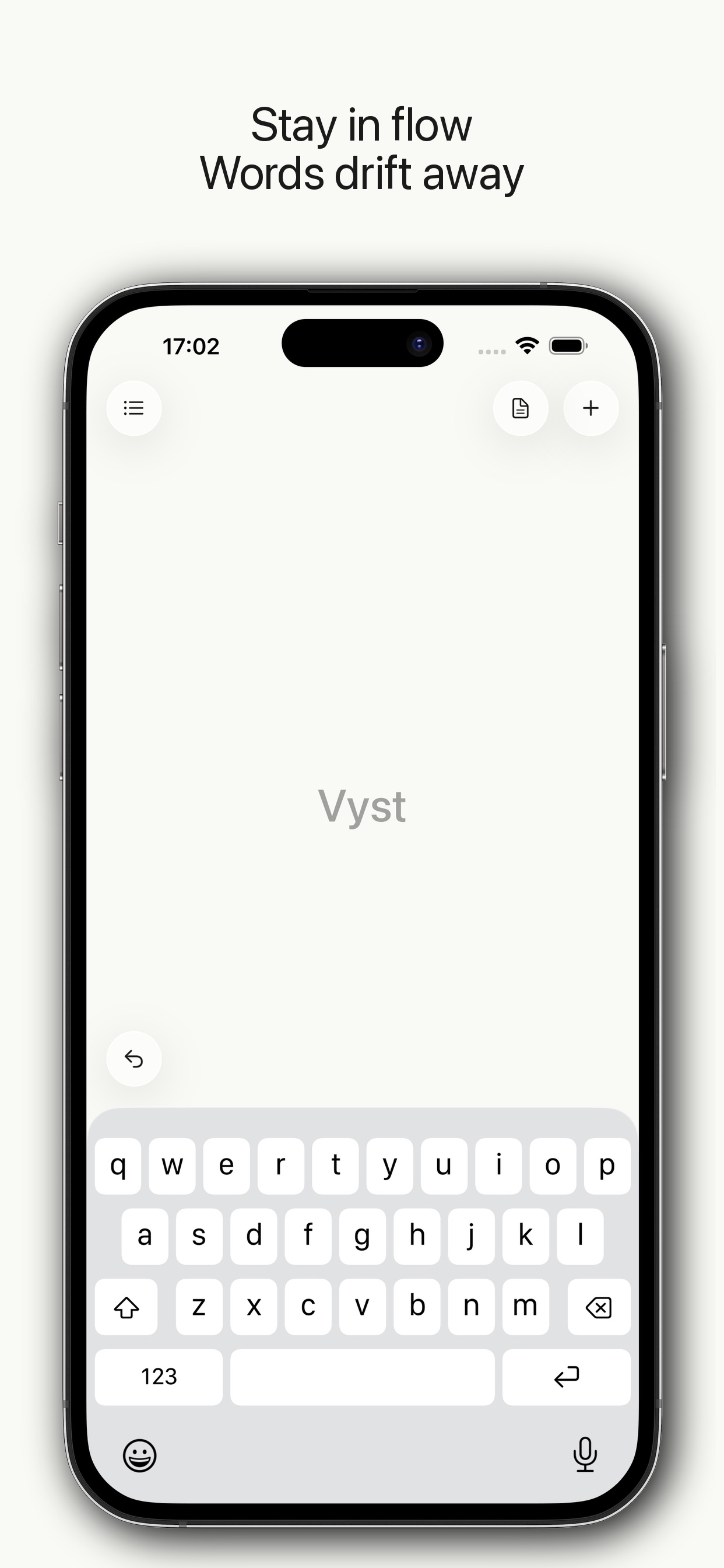 Vyst: Write without editing screenshot 2
