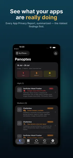 Panoptes -- App Privacy screenshot 2