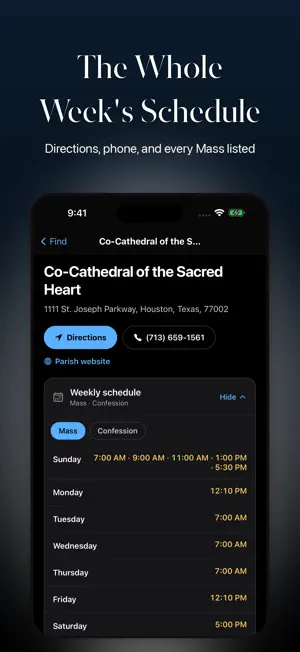 Find Mass Times screenshot 4