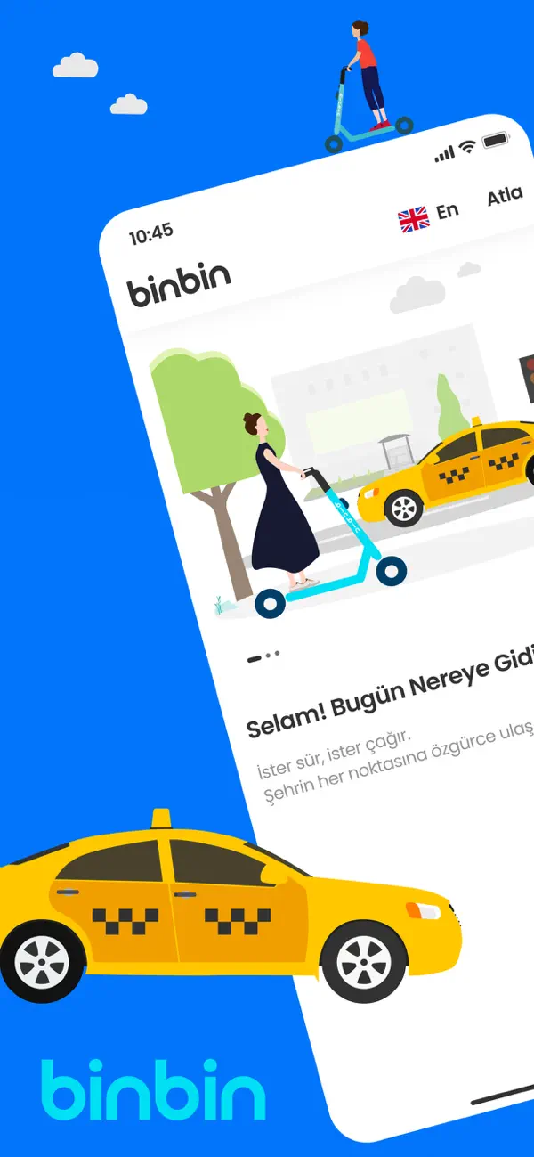 Screenshot #1 pour BinBin: Taksi & Scooter