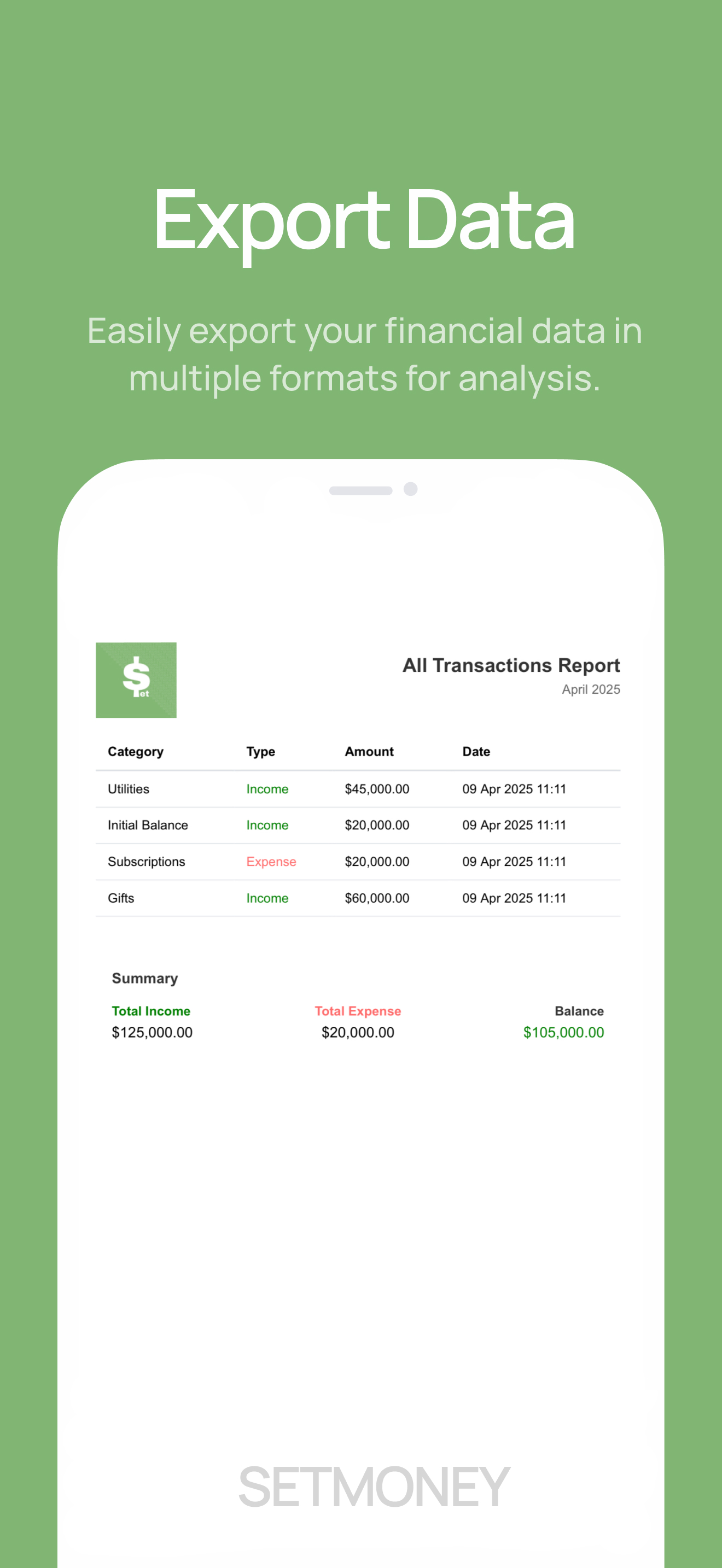 SetMoney: Budget App