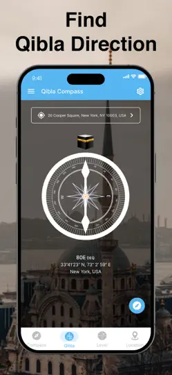 Compass App - Qibla Finder iPhone Ekran Görüntüsü 2