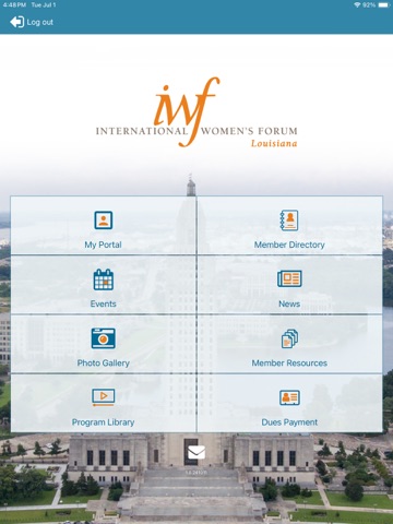 IWF Louisiana iPad screenshot