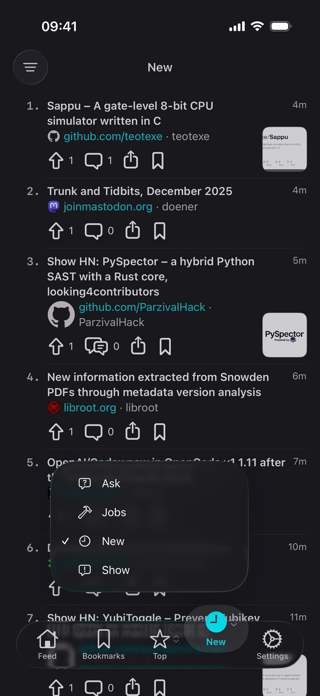 HackStream - HackerNews Feed Screenshot 5 of 5