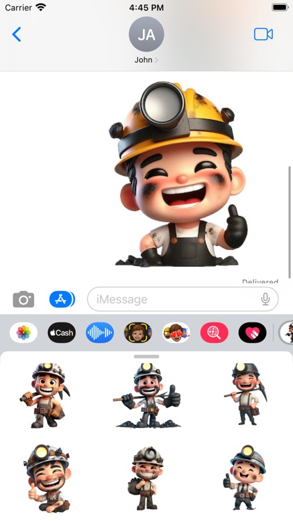 Happy Miner Stickers screenshot-5