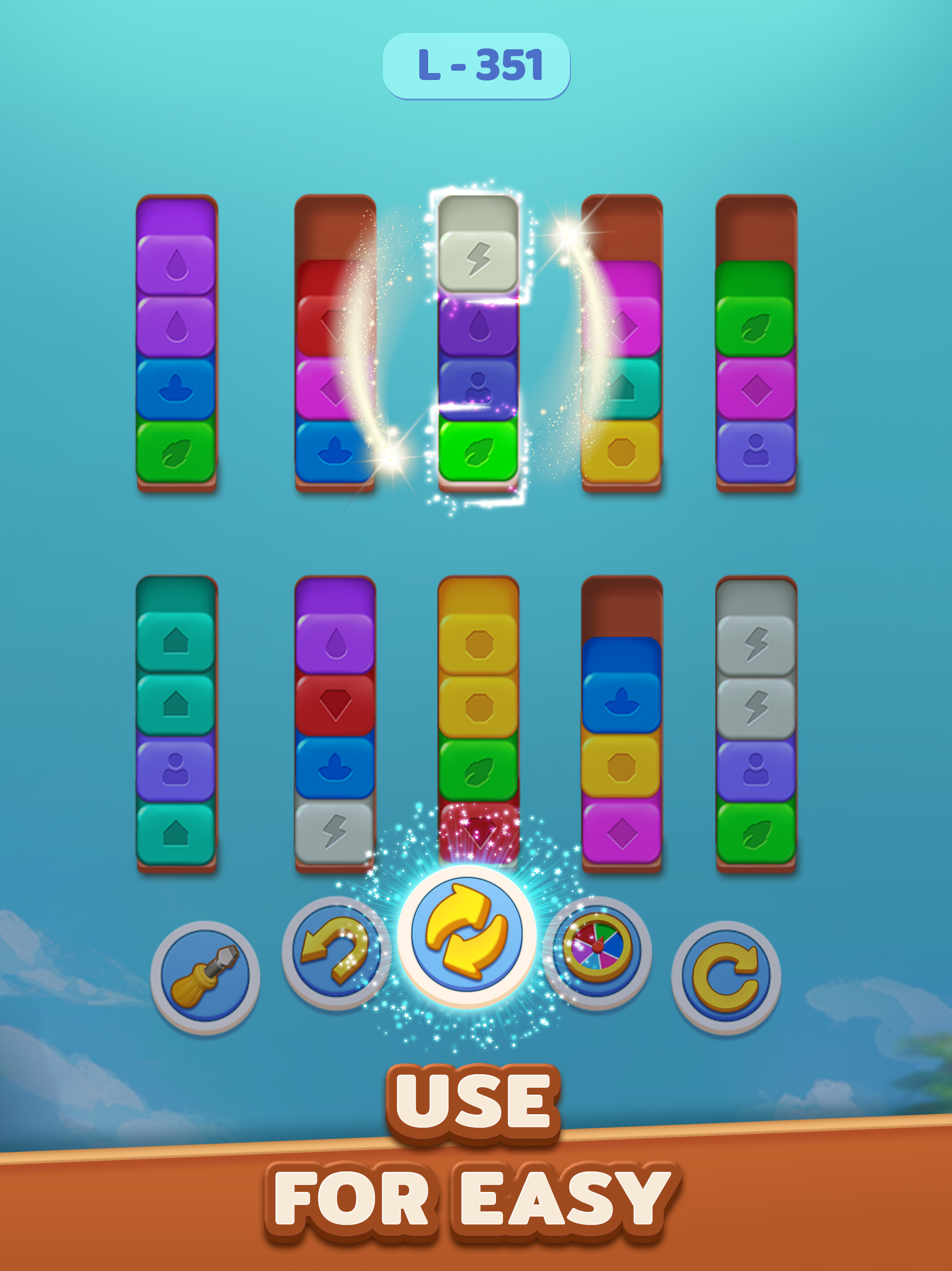 Wood Sort 3D : Color Block Puz