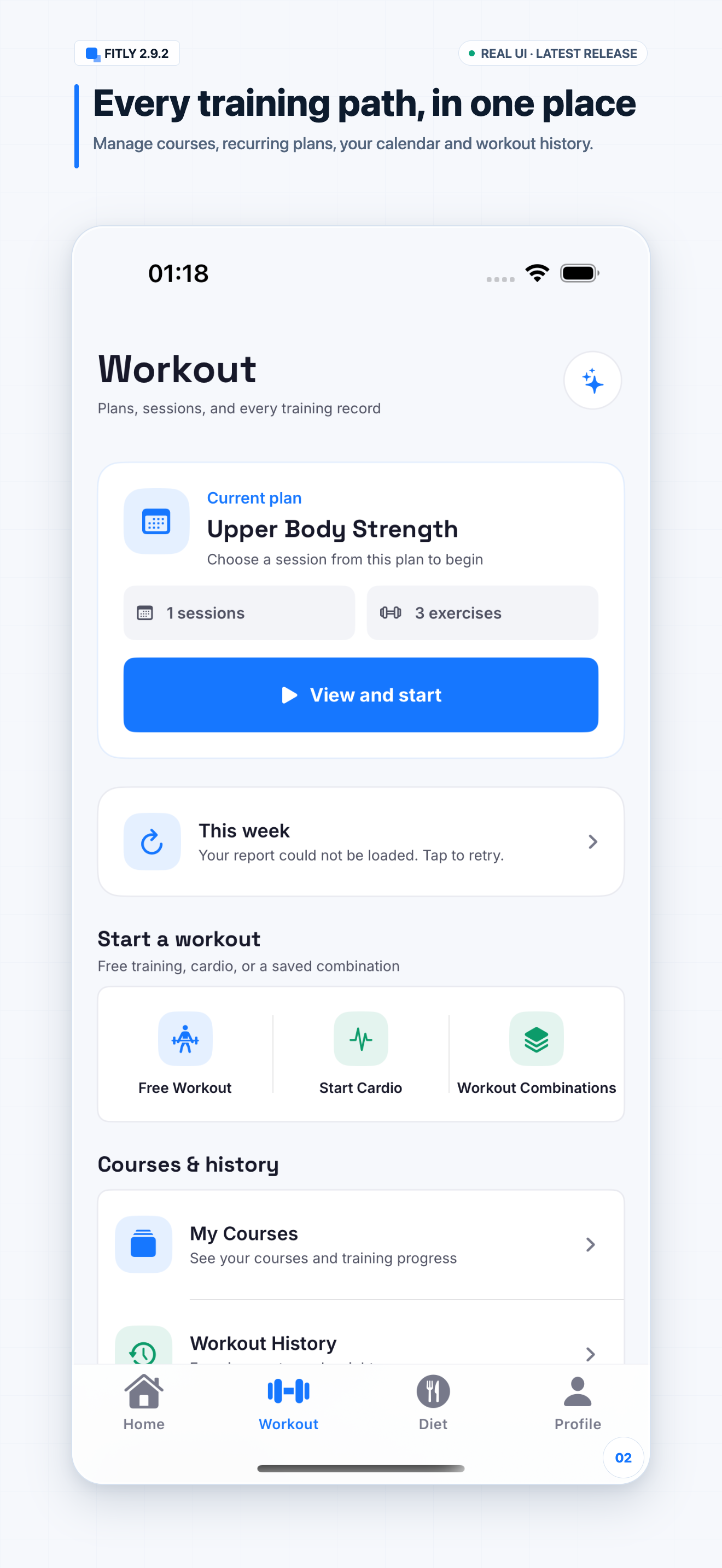 Fitly: Workout & Nutrition screenshot 2