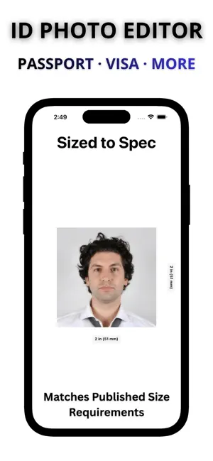 Passport Photo Size Editor screenshot 2
