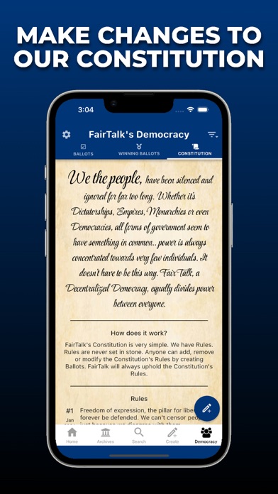 FairTalk: Vote, Debate, Govern Screenshot
