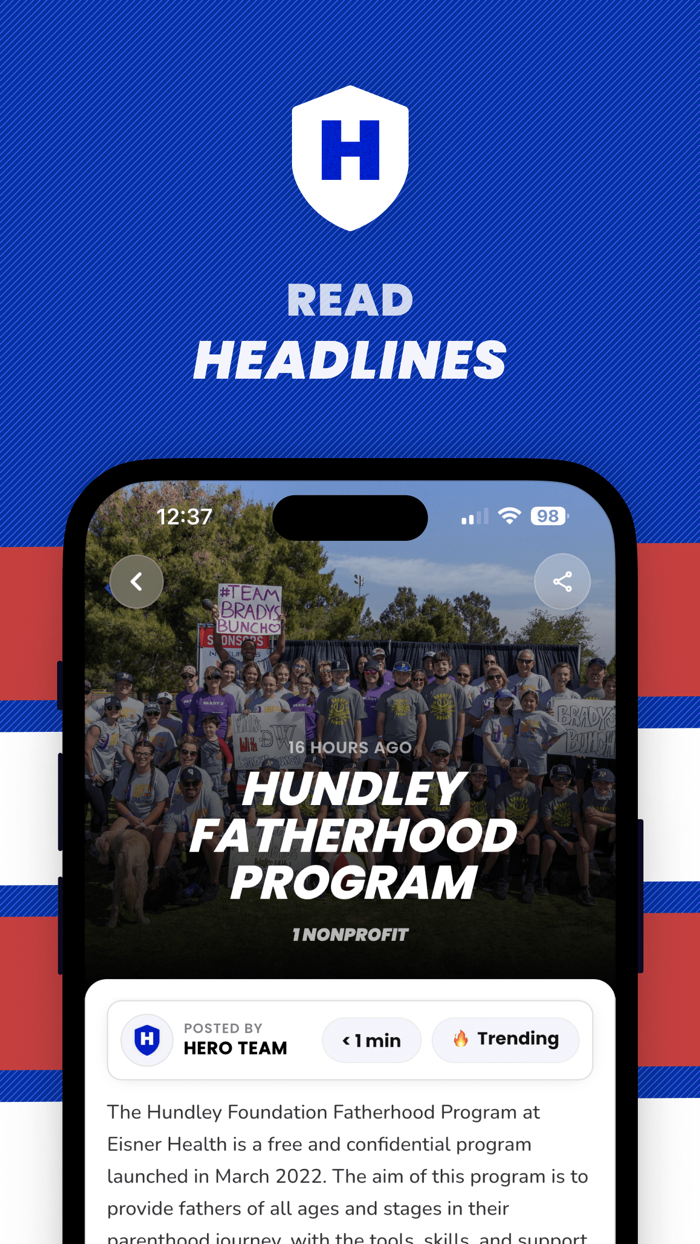 Hero Donating Reinvented