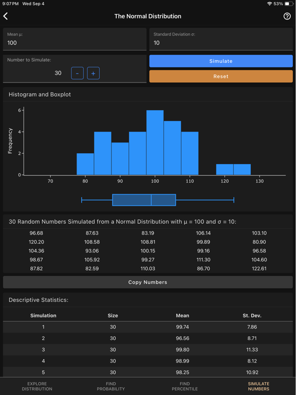Screenshot #6 pour Art of Stat: Distributions