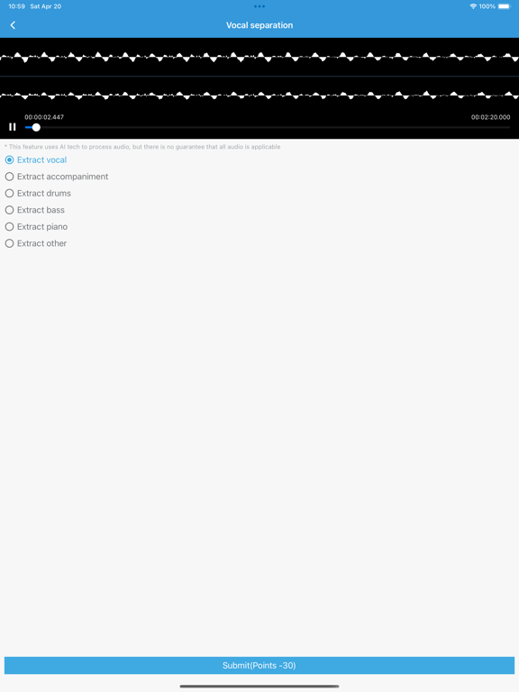 Mp3 Converter - mp4 to mp3 iPad screenshot 5 - Utilities app