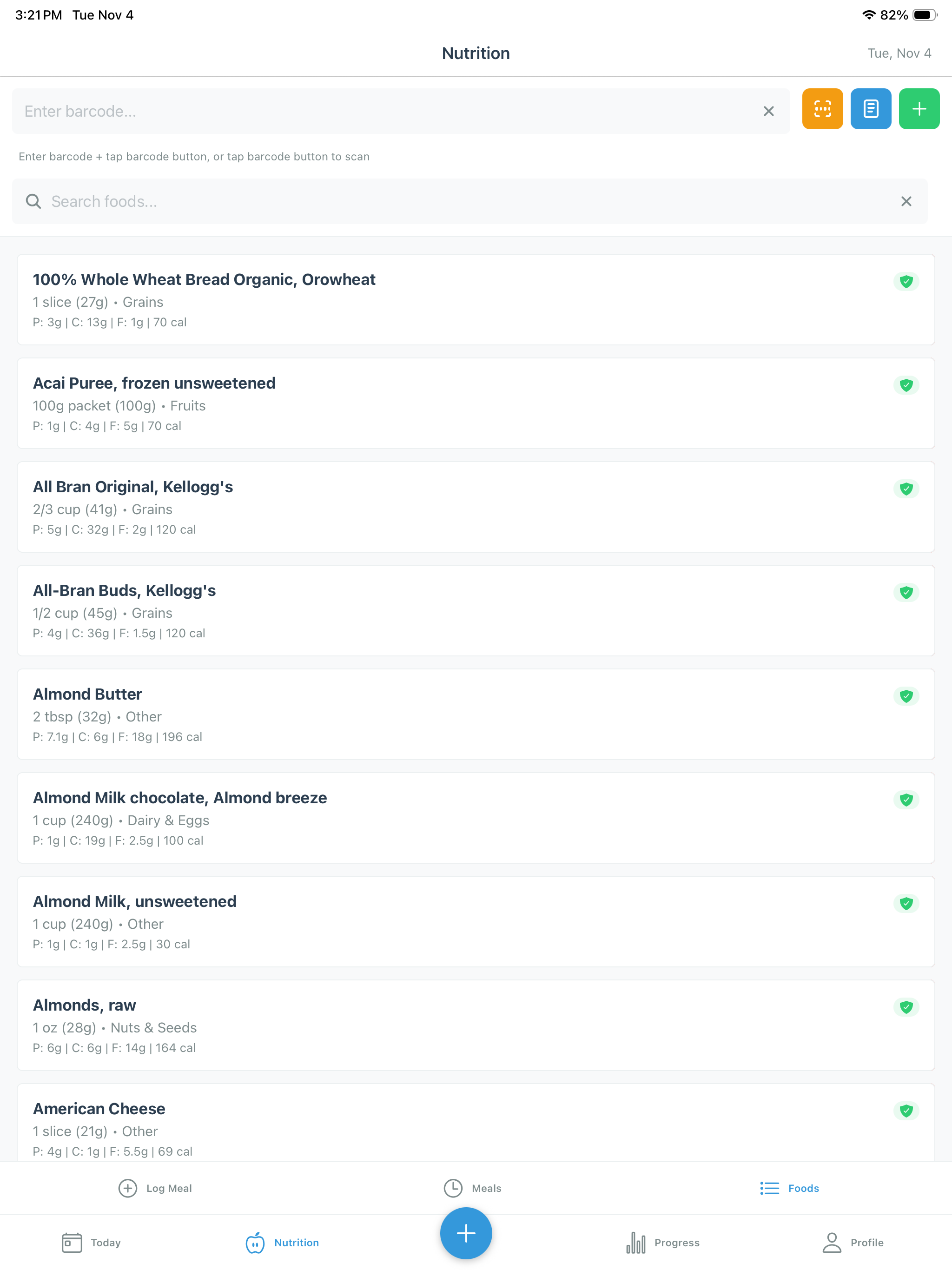 Macro Tracker - VitalOS
