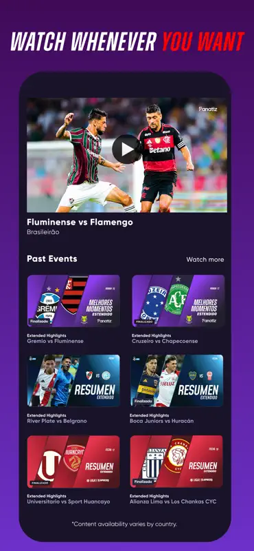 Fanatiz: Watch Live Soccer screenshot 3 of 4