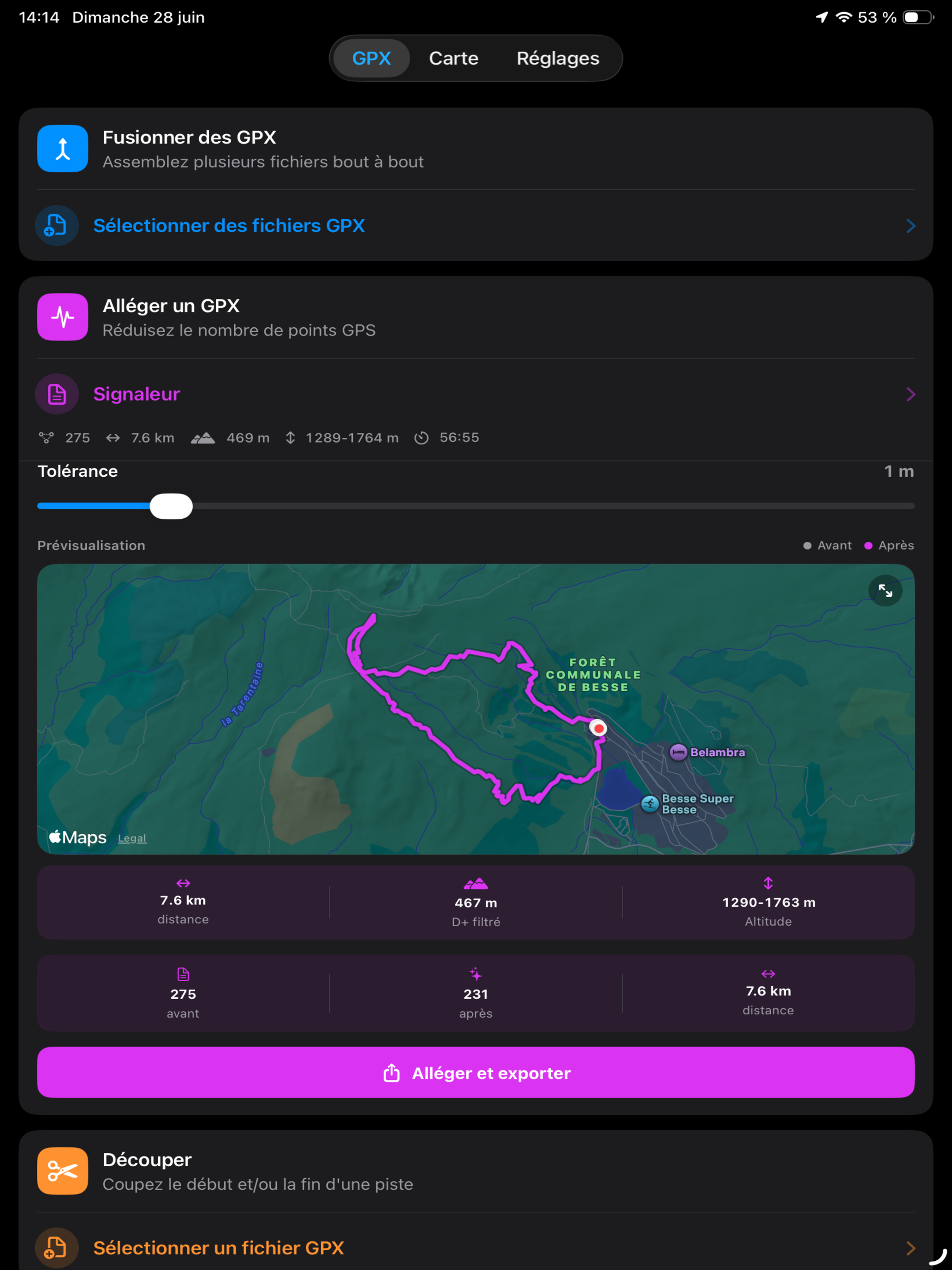 GPXTool