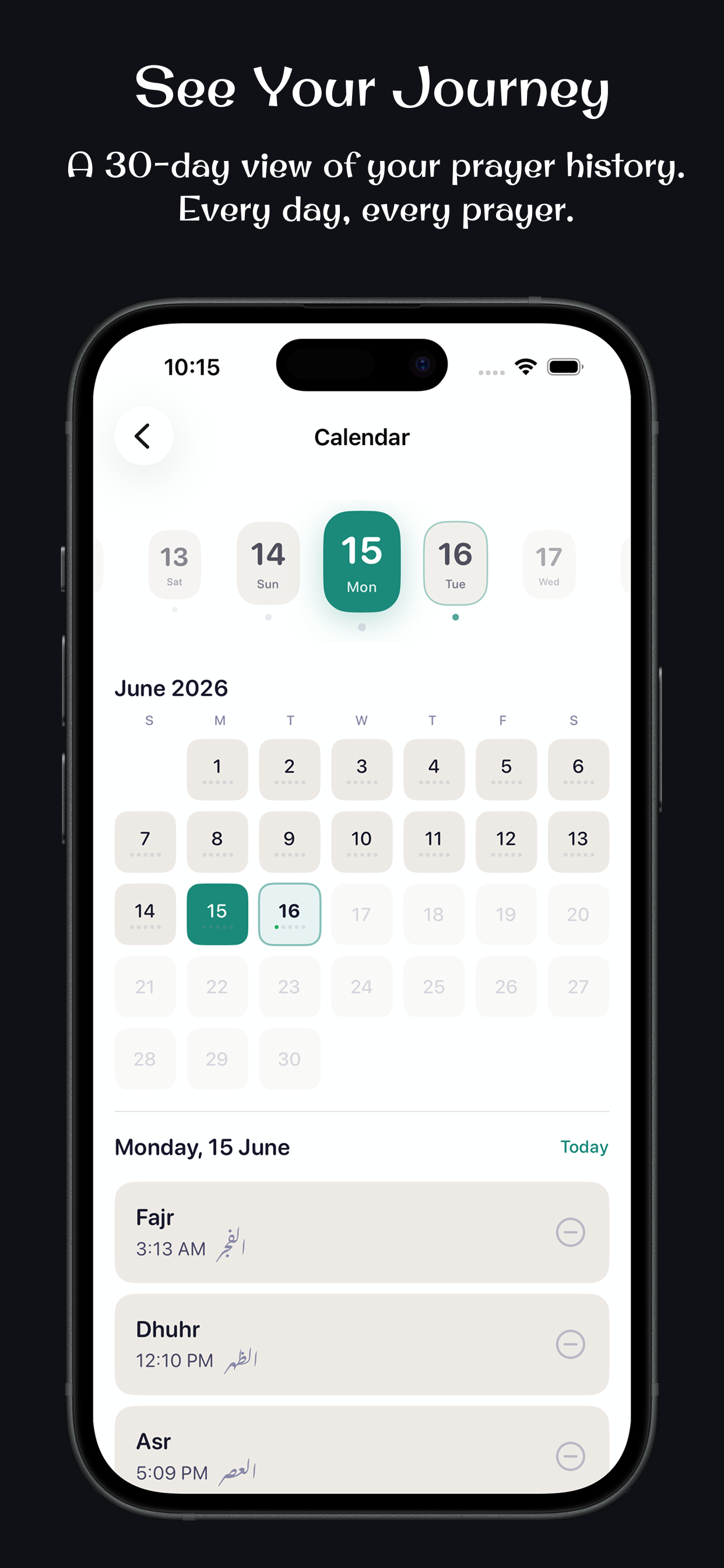 Niyyah - Daily Prayer Tracker screenshot 3