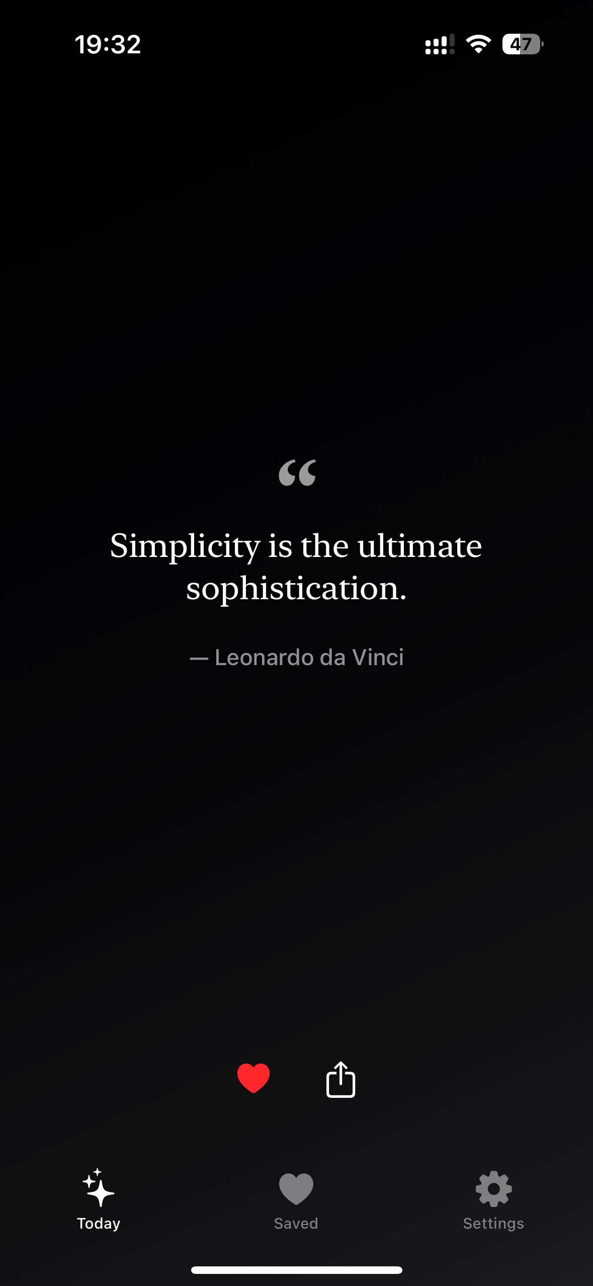 Screenshot 3 of Daily Quotes App