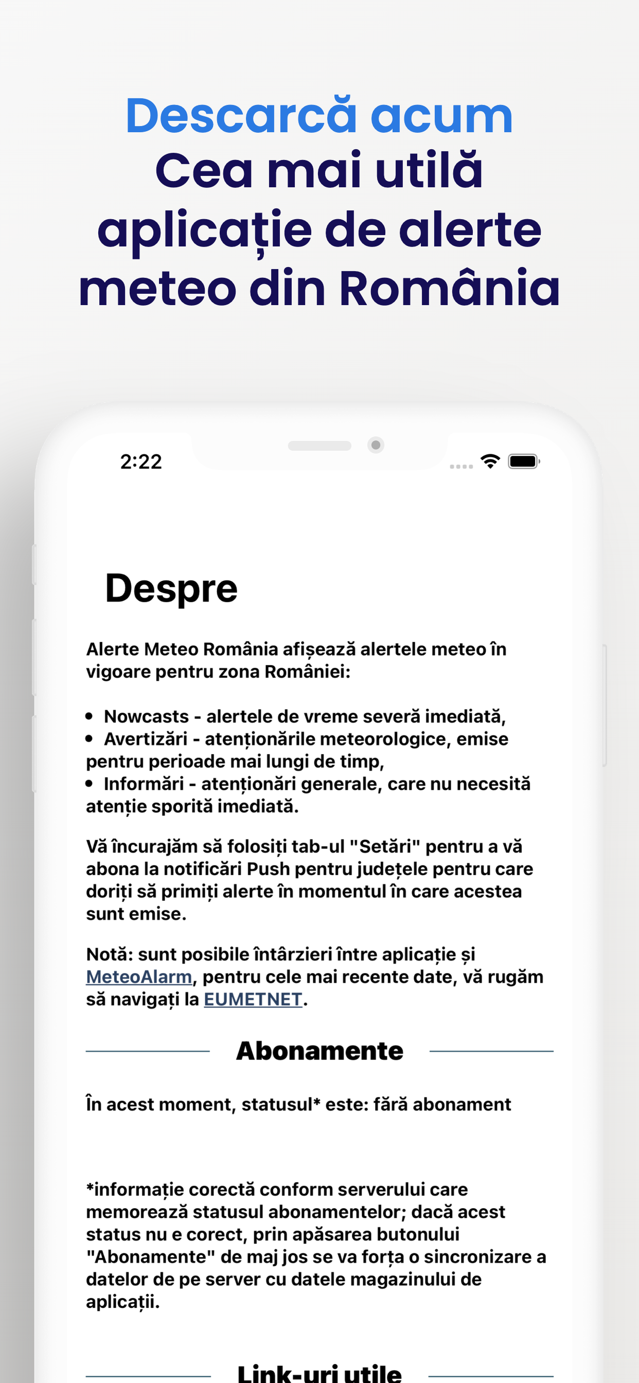 Alerte Meteo Romania