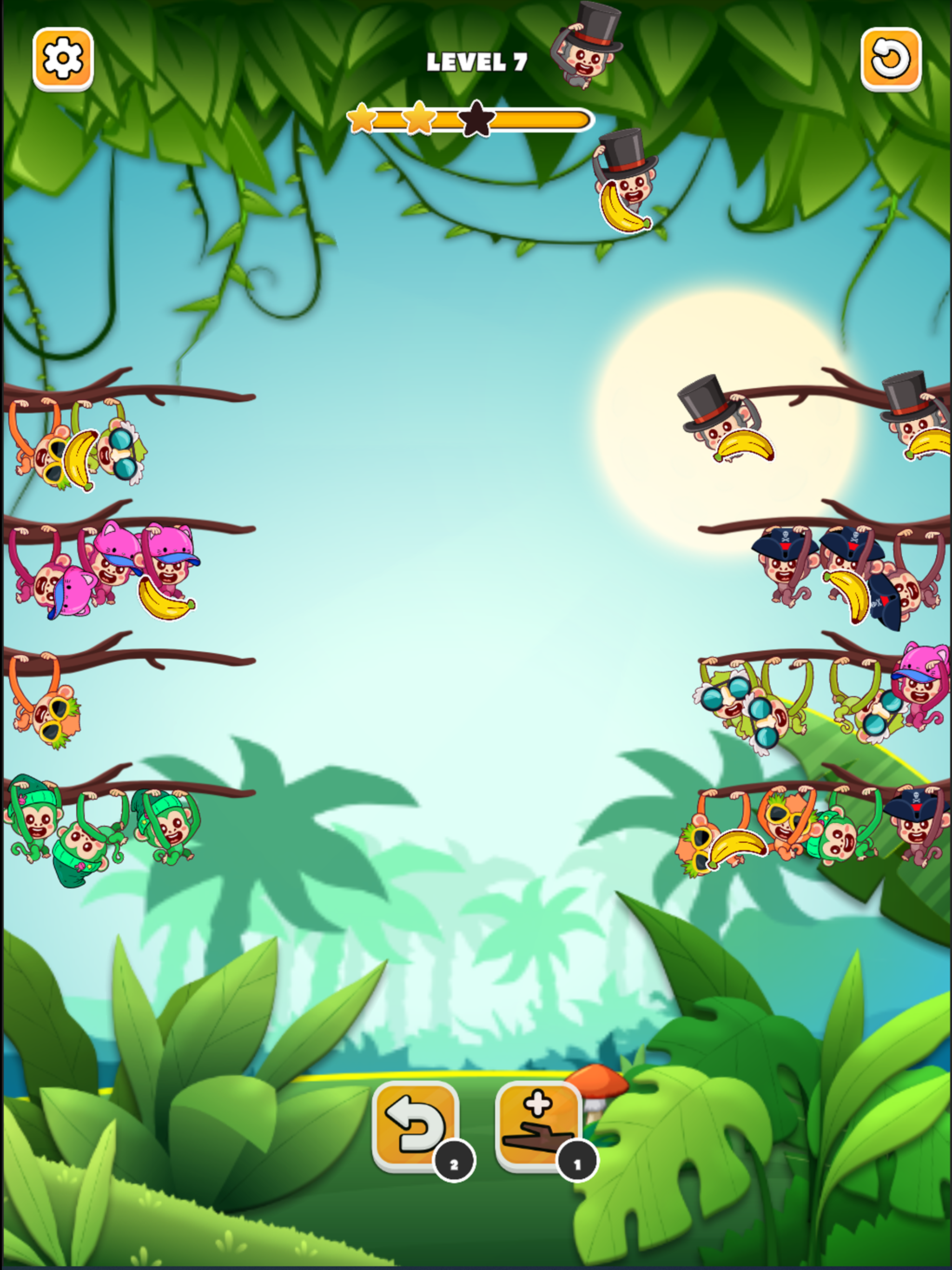 Monkey Sort: Color Puzzle Game screenshot 9