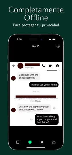 Screenshot von Blur ID - Chat Screenshot Blur auf dem iPhone 4