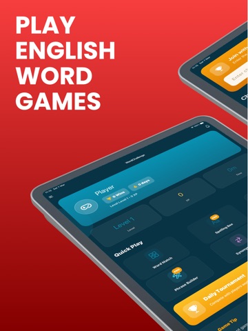 WordChallenge: English Games iPad screenshot