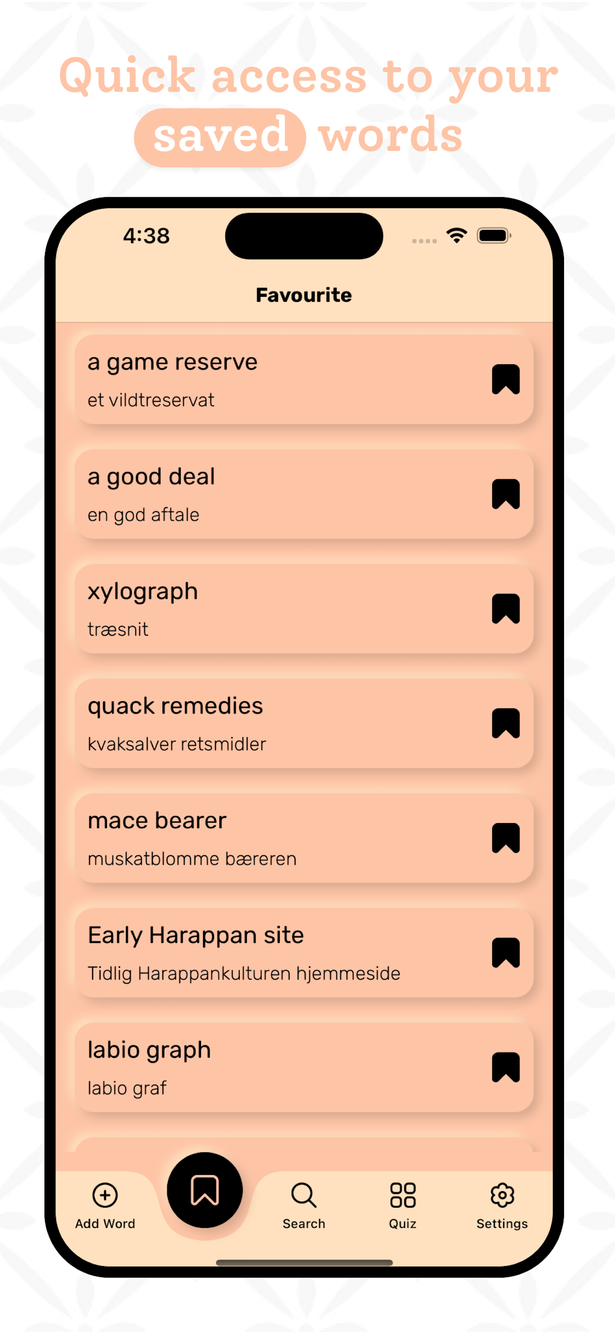 Danish | Danish Dictionary screenshot 4