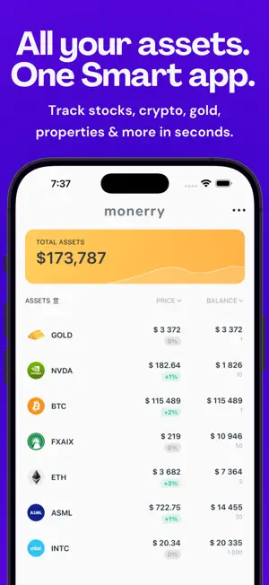 Monerry: AI Stock Tracker screenshot 1