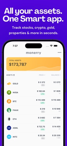 Monerry: Stock Tracker Screenshot 1 of 5