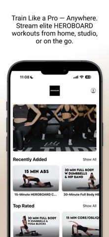 Heroboard Fitness iPhone screenshot