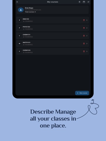 ClassCheck: Attendance Tracker iPad screenshot