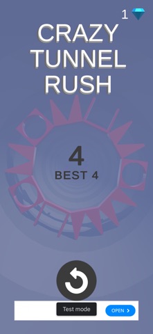 Crazy Shape Tunnel Rush iPhone screenshot