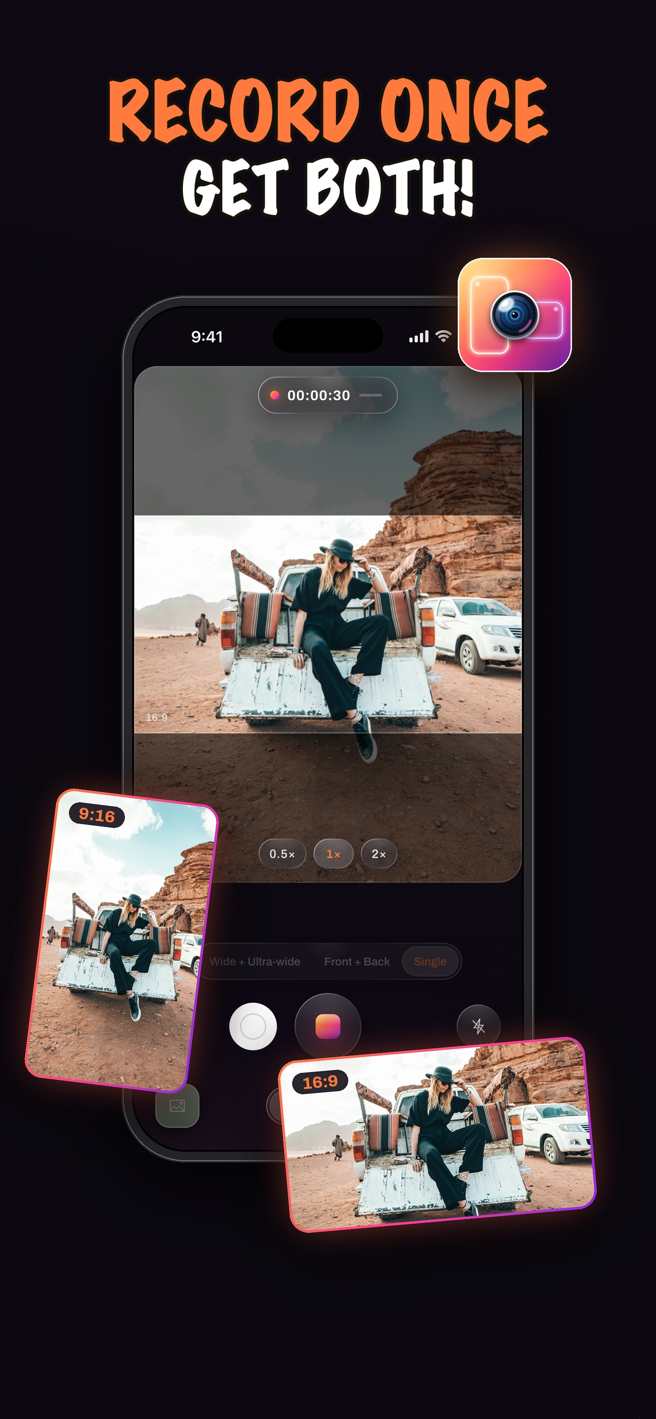 Screenshot 1 of Dual Recorder: Dual Camera