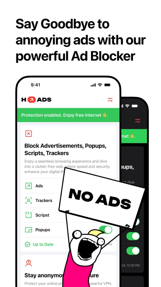 #1. H Ads - Adblock & VPN (iOS) By: TECHMEDIABD LTD