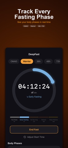 DeepFast: OMAD Fasting Timer Screenshot 1 of 3